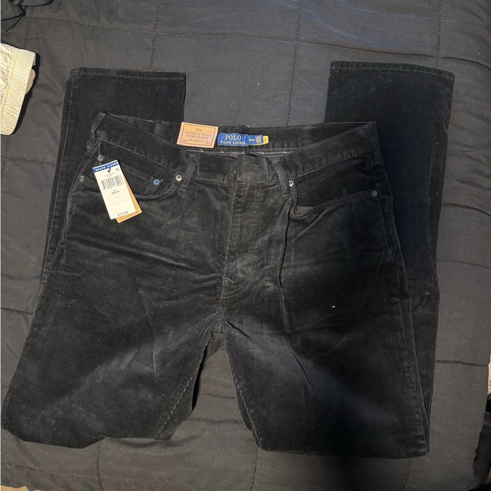 Ralph Lauren Black Corduroy Trousers